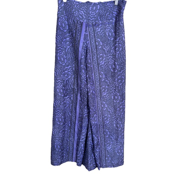 EARTHBOUND Pants - EARTHBOUND TRADING BOHO HIPPIE Satin WIDE LEG PULL ON PALAZZO PANTS Skirt Sz M